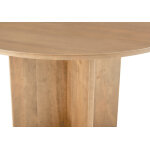 Crafted Cherry Dining by Ben & Erin Napier 60 inch ROUND TABLE w/ Wood Base - Image 7