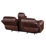 Keily Sofa, Manual Reclining, Drop-down Console, Brown - Image 15