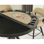 Rylie 6-piece Counter Game Dining Set, Black Finish - Image 10