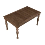 Joanna 59.5″ 4-drawer Dining Table, Brown - Image 7