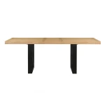 Magnolia 80-96-inch Counter Table W/18-inch Leaf, Black Base - Image 5
