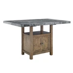 Grayson 6-piece Marble Top Counter Storage Dining Set - Image 9