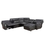 Provo 6-piece Dual-power Chaise Sectional - Image 10
