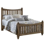 Maple Road Queen Slat Poster Bed
