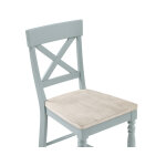 Darcy Solid Wood 24″ Counter Stool, Mint Green And Parchment Finish - Image 3