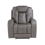 Daniel Triple Power Home Theater Leather Recliner With Built-in Speakers - Image 7