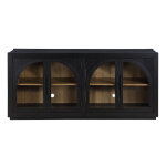 Magnolia 52-inch Round 5-piece Dining Set, Black - Image 9