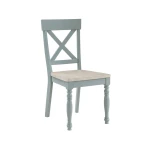 Darcy 5-piece 42″ Round Dining Set, Mint Green And Washed Linen Finish - Image 10