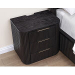 Henry Reeded 3-drawer Nightstand With Usb & Electric Outlets, Espresso Finish - Image 5