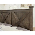 Cool Rustic Queen X Bed With Footboard Storage - Image 3