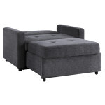 Noah Convertible Sleeper Chair-and-a-half, Gray - Image 16