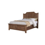 Maple Road King Scalloped Storage Bed