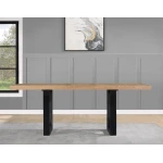 Magnolia 80-96-inch Counter Table W/18-inch Leaf, Black Base - Image 8
