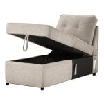 Noah Reversible Storage Chaise, Tan - Image 4