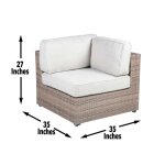 Tamyra Resin Wicker Patio Arm Chairs