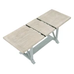 Darcy 5-piece 64-82″counter Set With 18-inch Leaf, Mint Green And Washed Linen Finish - Image 9
