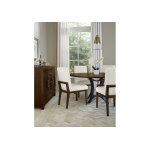 Crafted Cherry Dining By Ben & Erin Napier Uph Side Chair White Fabric - 150-030A - Image 6