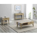 Calgary Sintered Stone Inlay Sofa Table