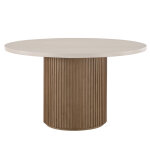 Colvin Round Dining Table Base, Brown