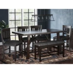American Rustics Trestle Counter Table - Image 2
