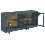 Magnolia Cathedral Doored Server, Dusty Blue Finish - Image 5