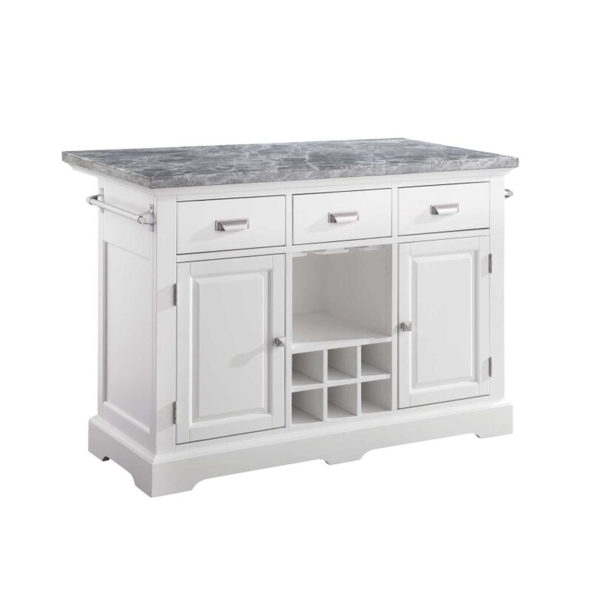 42d9cc3e118831a9d548213aadac2587 Zermatt Gray Marble Kitchen Island Top - Image 1