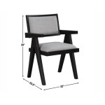 Magnolia Arm Chair, Black - Image 5