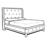 BASERAIL200Q Fabric Footboard