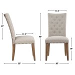 Riverdale Trestle Table With 4 Upholstered Side Chairs - Image 17