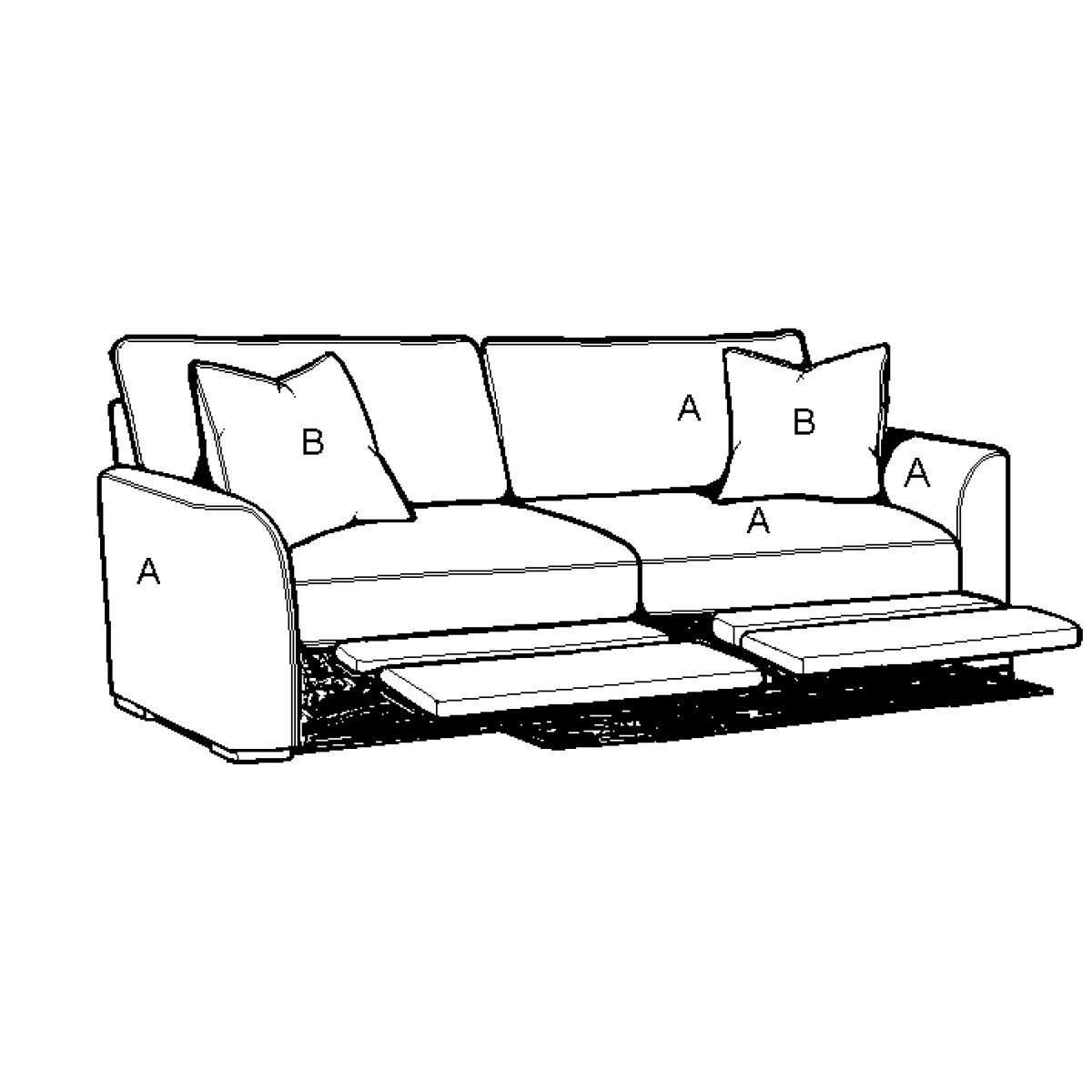 46fdf6b8de1b28e786c2ca5b7f22a548 M2786P-01 Power Sofa - Image 1