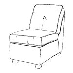 2580 Armless Chair