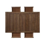 Joanna 59.5″ 4-drawer Dining Table, Brown - Image 8