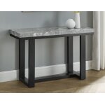 Lucca, Sofa Table, Gray Marble Top