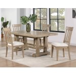 Napa 5-piece 72-108-inch Dining Set, Sand(table & 4 Side Chairs) - Image 6