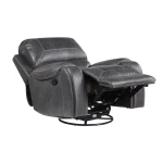 Keily Recliner, Manual Swivel, Glider, Grey - Image 8