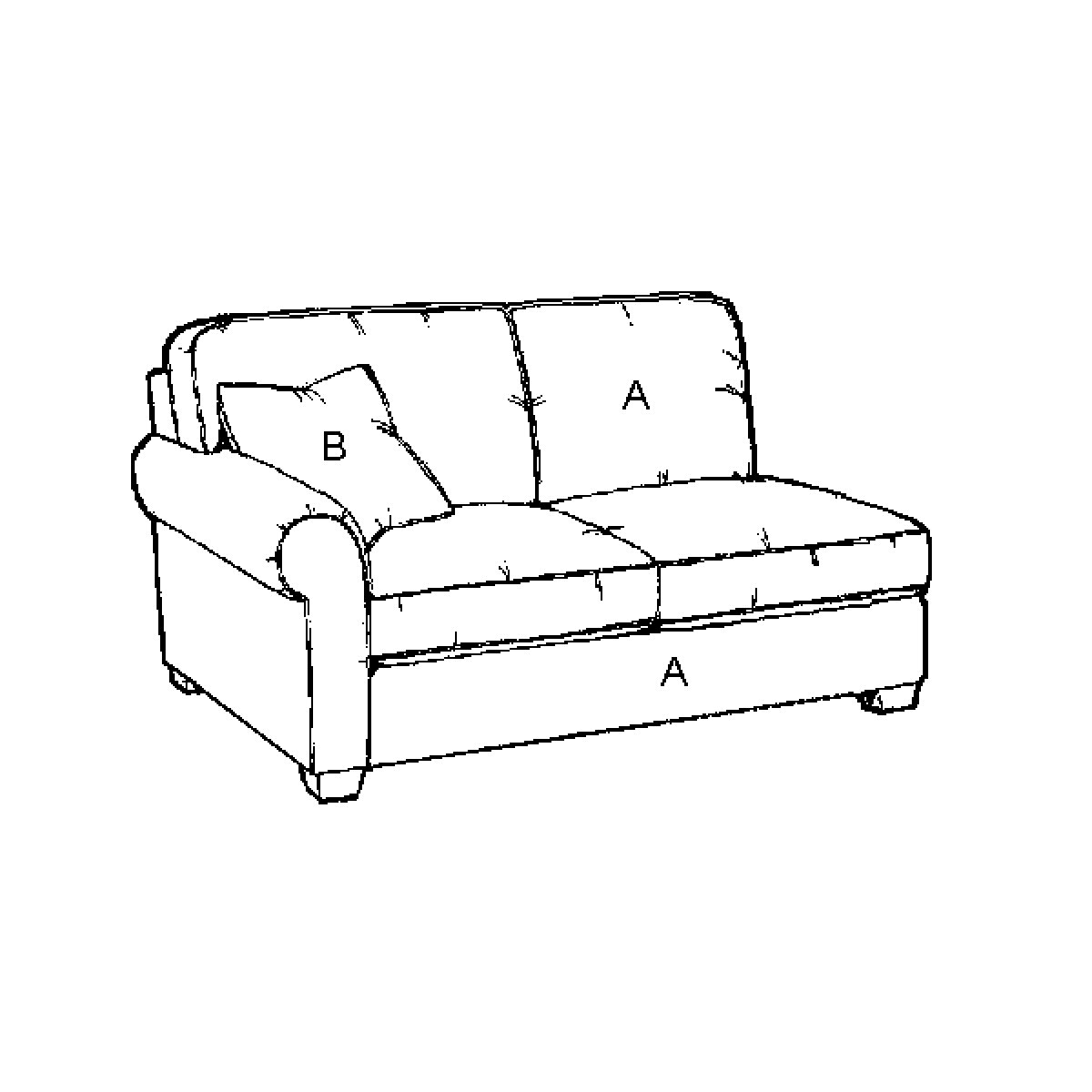4af6154e0364df84aa5e2cf568e51976 2579 LHF Loveseat - Image 1