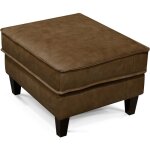 Bailey Leather Ottoman