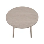 Willow 42″ Round Dining Table, Tan - Image 7