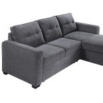 Noah Flippable, Convertible Storage Sleeper Chofa, Gray - Image 22