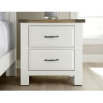 Maple Road Two-Tone NIGHT STAND - 2 DRWR - Image 9
