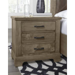 Cool Rustic Nightstand - 3 Drawers - Image 9