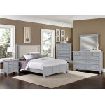Bonanza UPHOLSTERED BED - GREY - Image 4