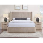 Henry 65″ 6-drawer Reeded Dresser, Tan Finish - Image 6