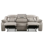 Tyson Sofa, Manual Reclining, Drop-down Console And Power Strip, Glider - Image 8