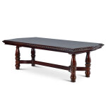 Antoinette 96-120 Inch Pedestal Dining Table W/24″ Leaf - Image 9