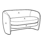 2238-02 Loveseat