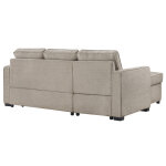 Noah Flippable, Convertible Storage Sleeper Chofa, Tan - Image 19