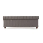 Swanson K Size Gray Upholstered Footboard