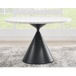 Conrad 48″ Round White Marble Top - Image 3