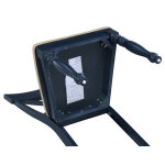 Darcy Solid Wood Side Chair, Midnight Blue And Natural Finish - Image 8